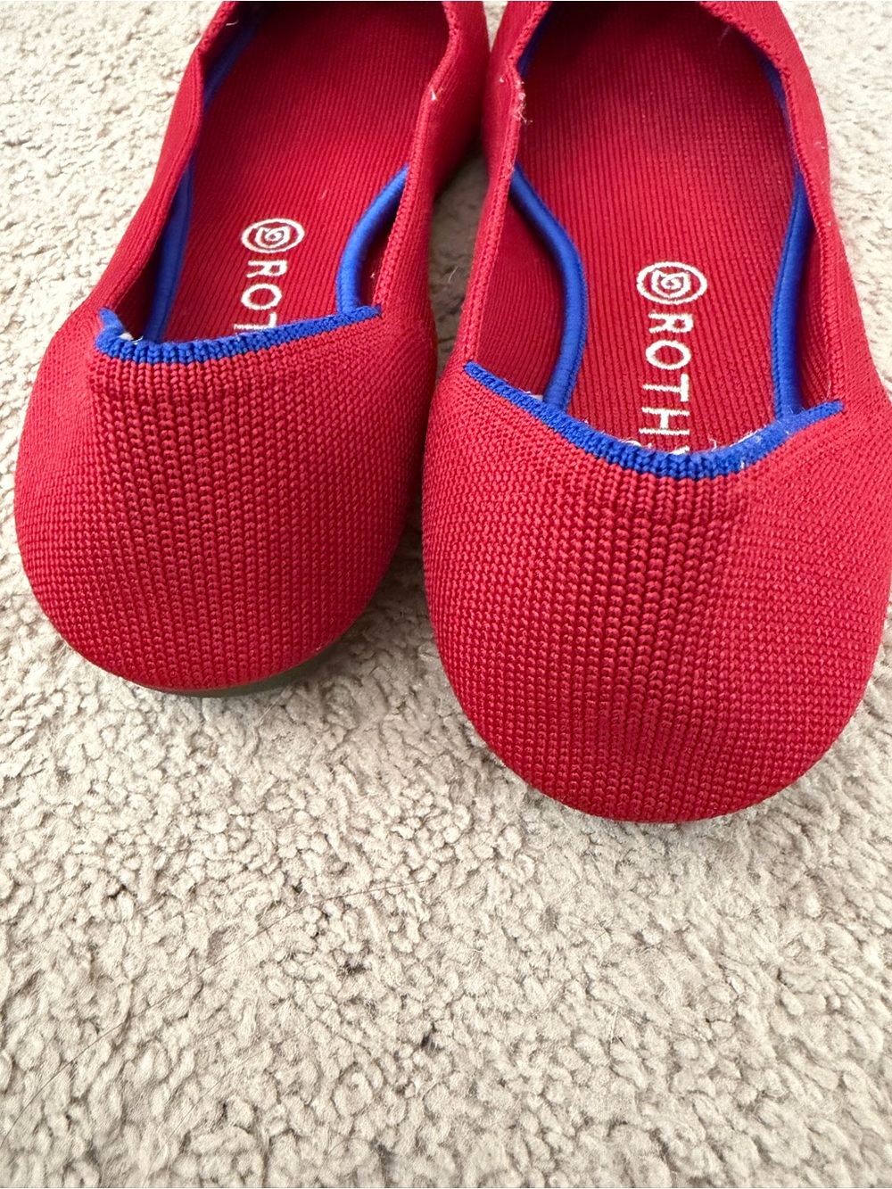 Rothy’s red point flats size 10.5 - Picture 3 of 10